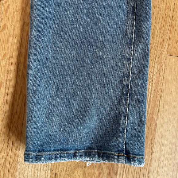 AYR the sugar high rise straight leg jeans classic medium blue denim size 27S - Picture 11 of 14